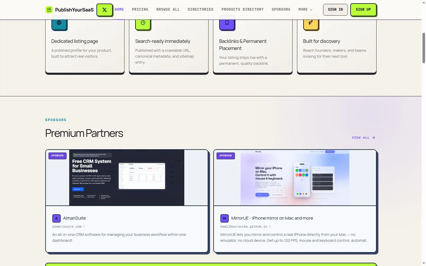 PublishYourSaaS screenshot