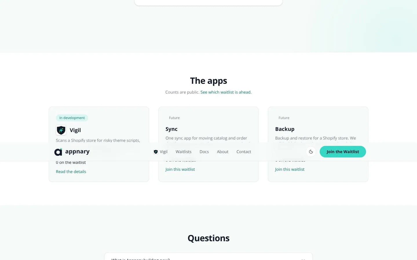 Appnary screenshot