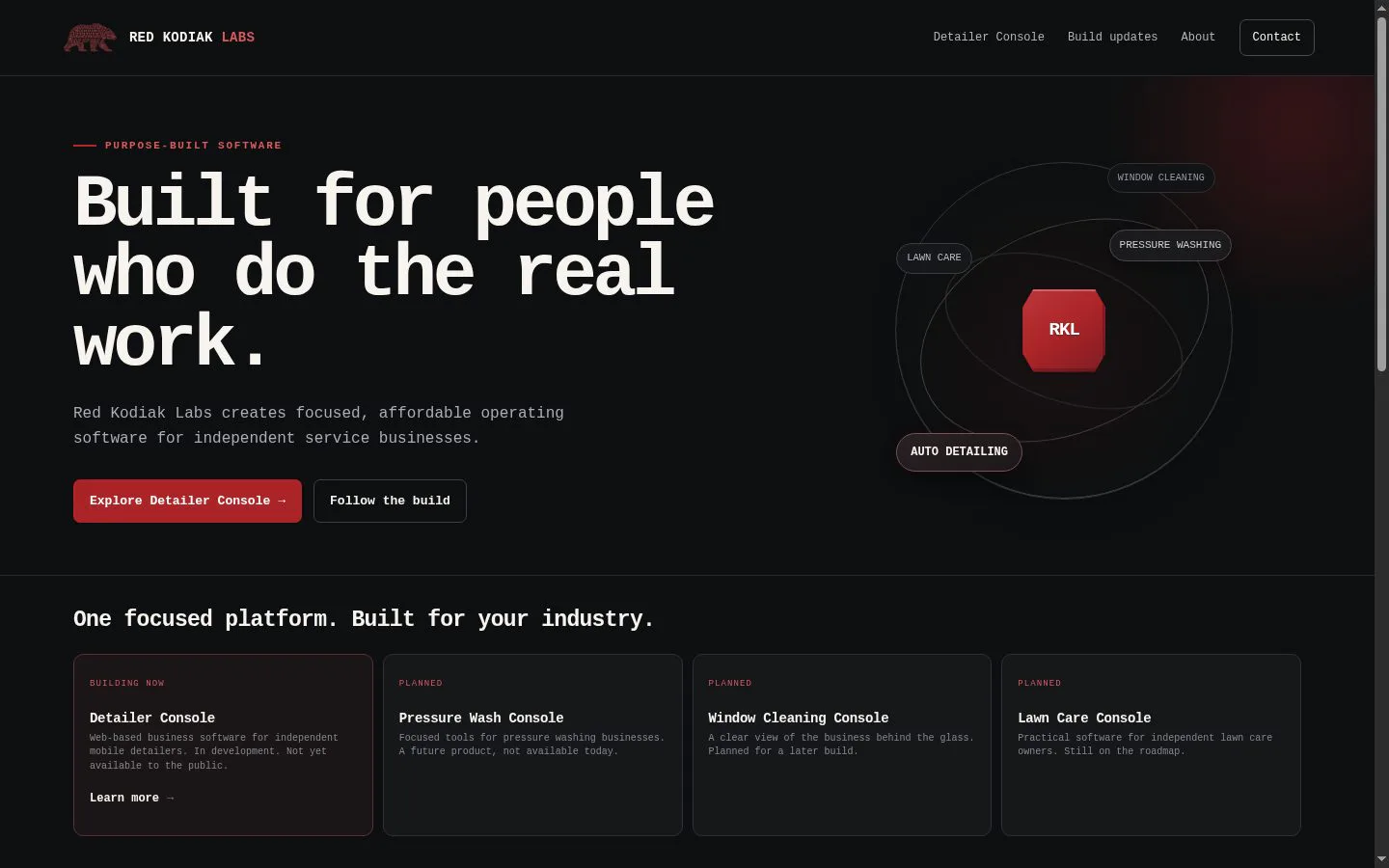 Red Kodiak Labs screenshot