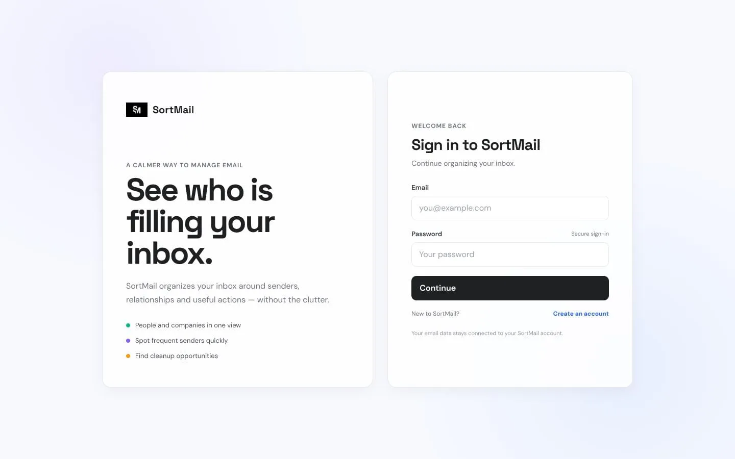 SortMail screenshot