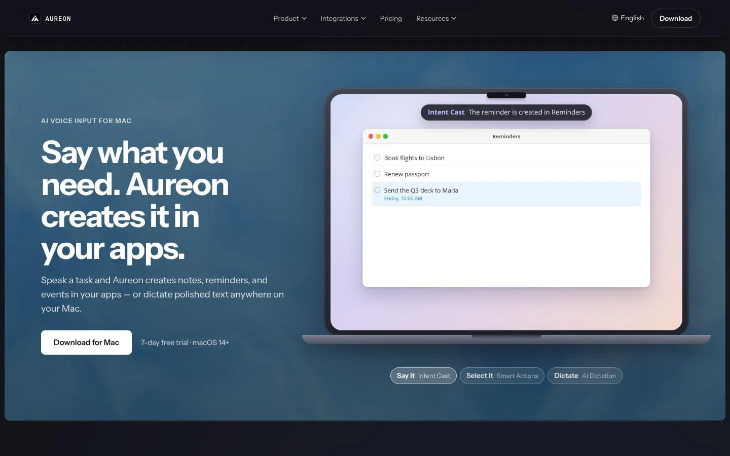 Aureon screenshot