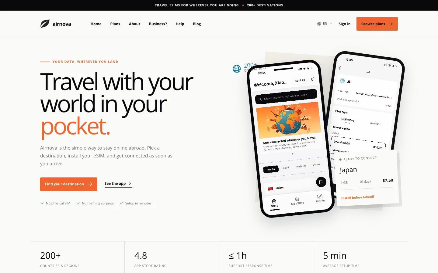 Airnova screenshot