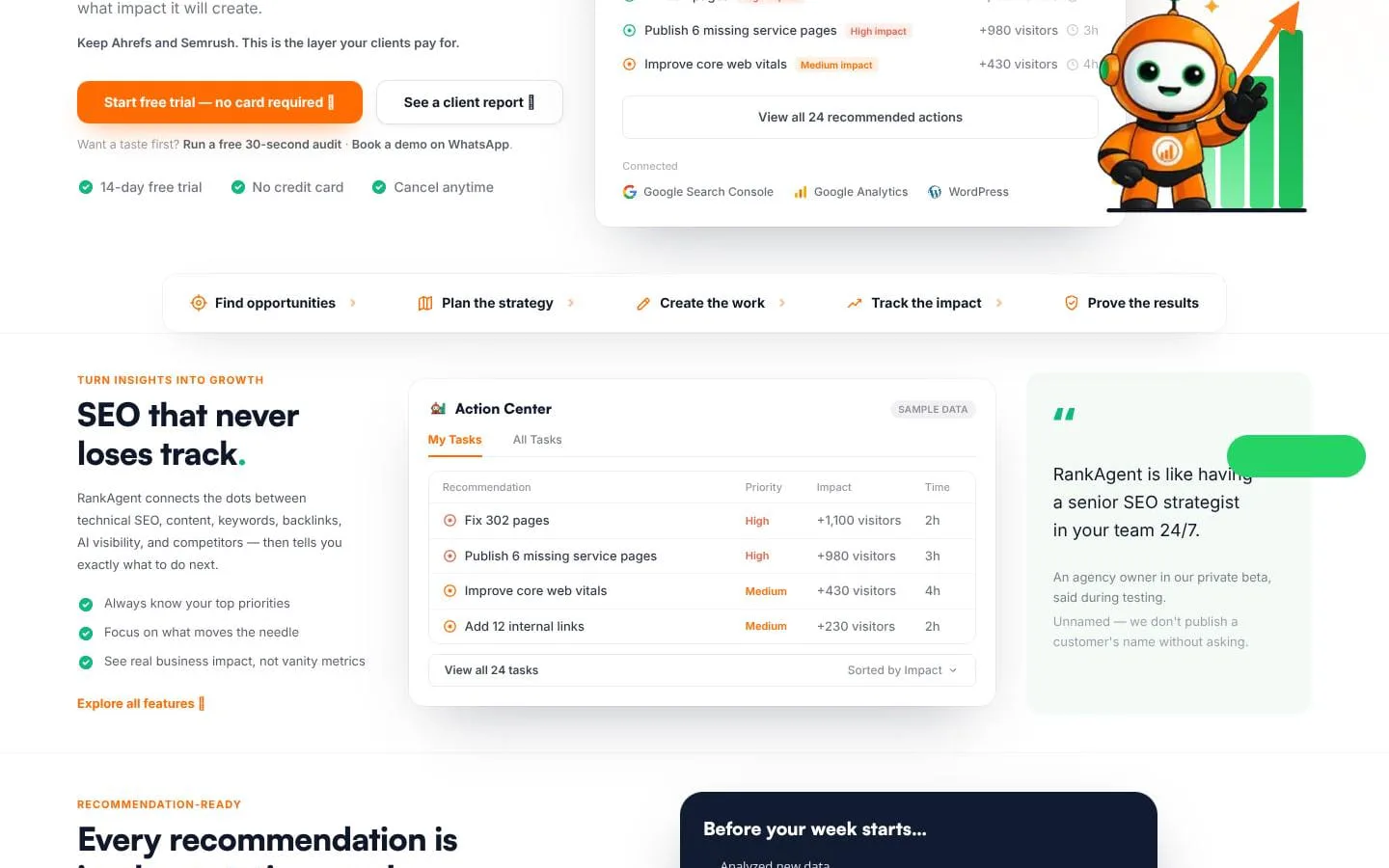 RankAgent screenshot