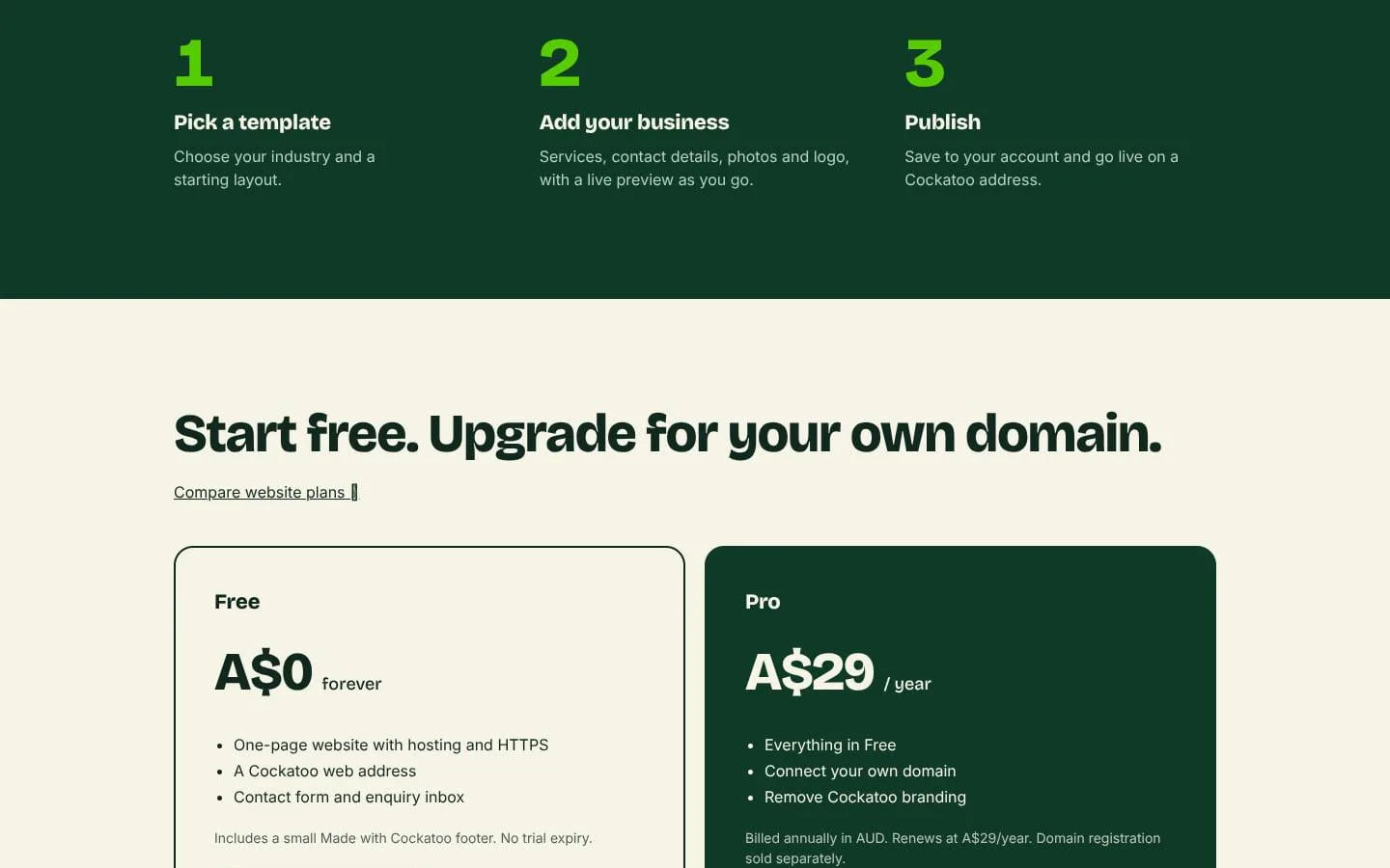 Cockatoo screenshot