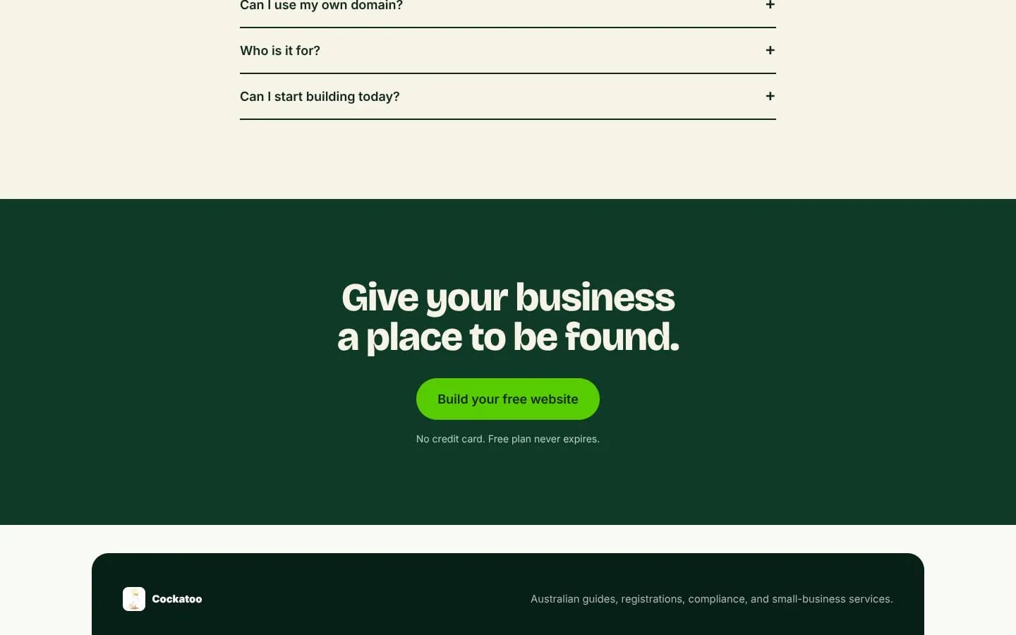 Cockatoo screenshot