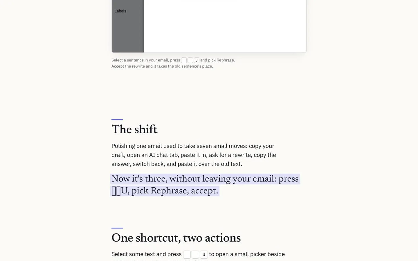 Tiny Writer AI screenshot