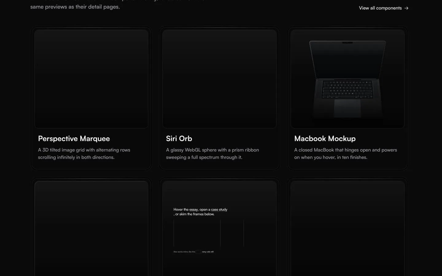 Wensity UI screenshot