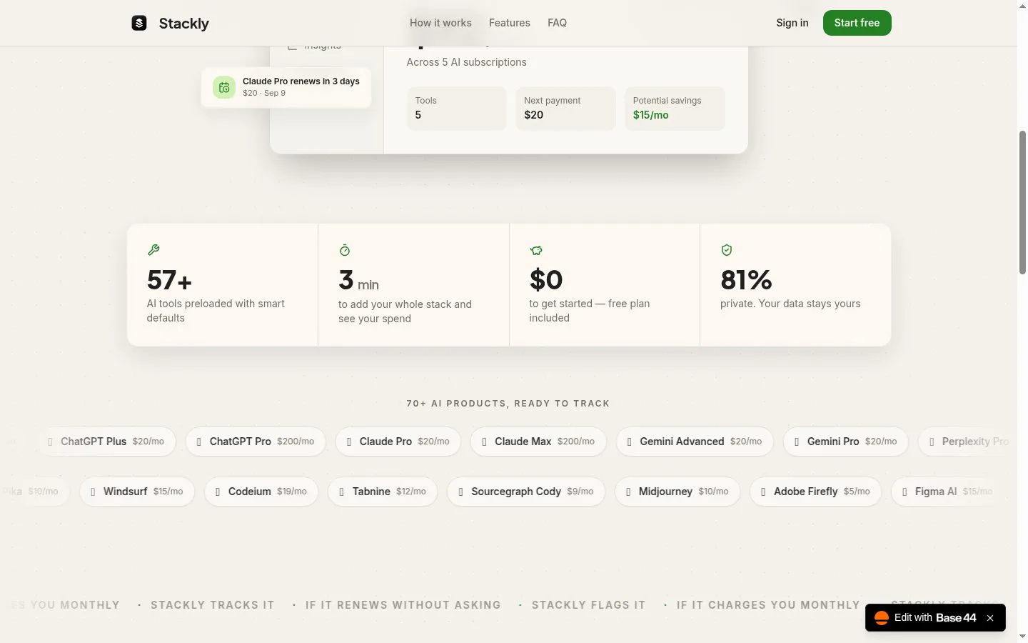 Stackly screenshot