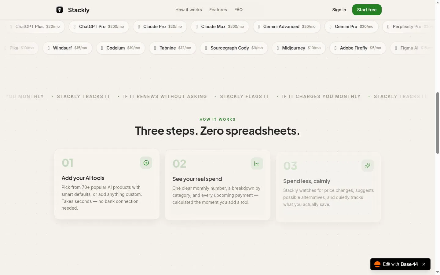 Stackly screenshot