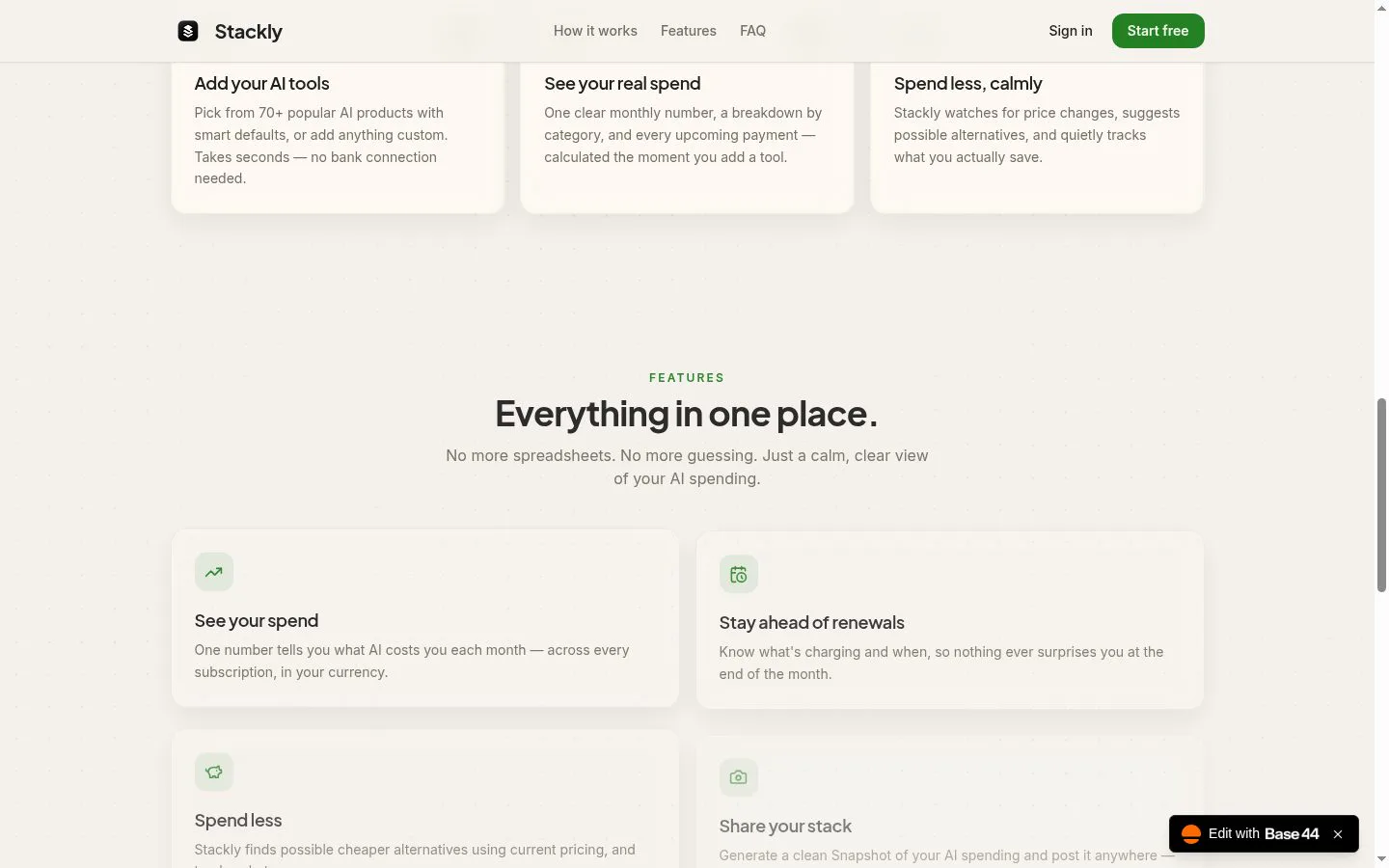 Stackly screenshot
