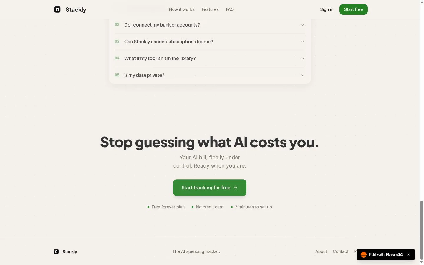 Stackly screenshot