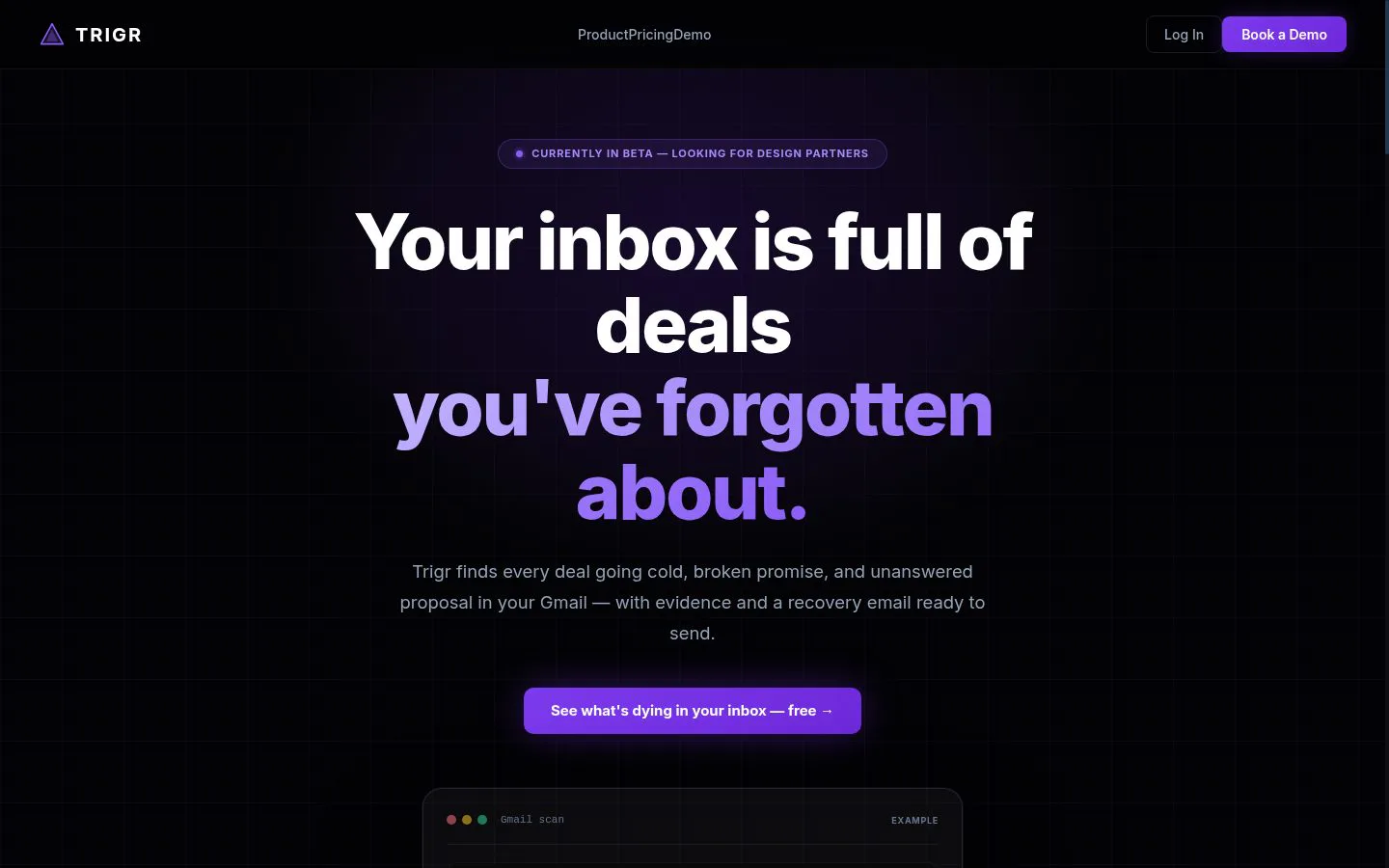 Trigr screenshot