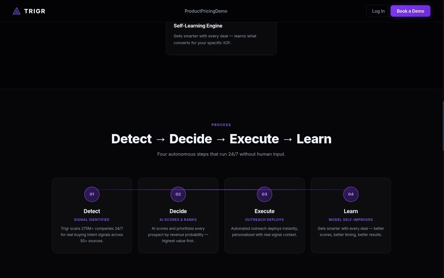 Trigr screenshot