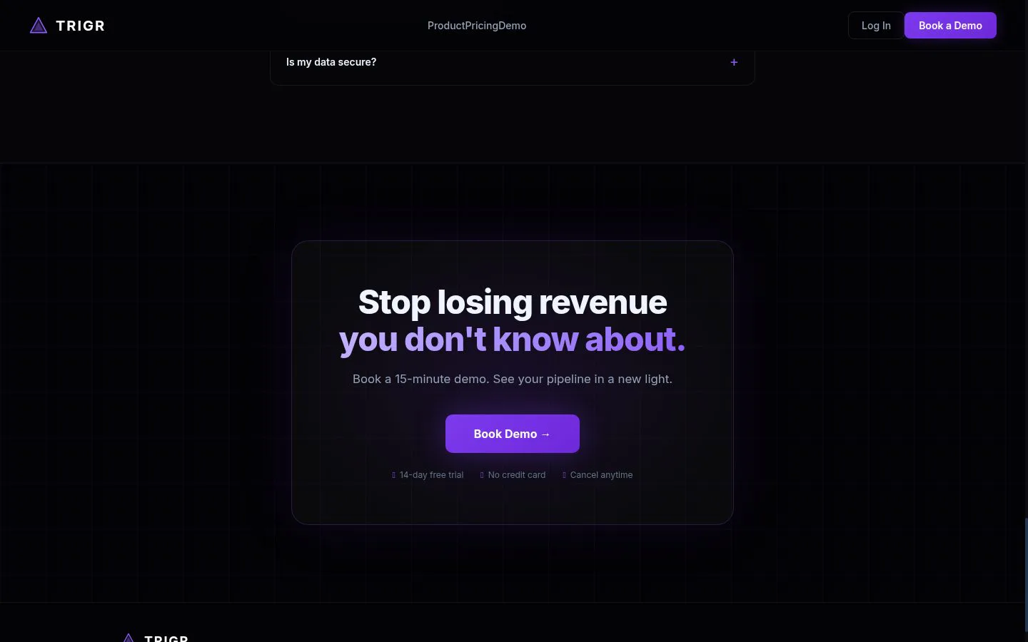 Trigr screenshot