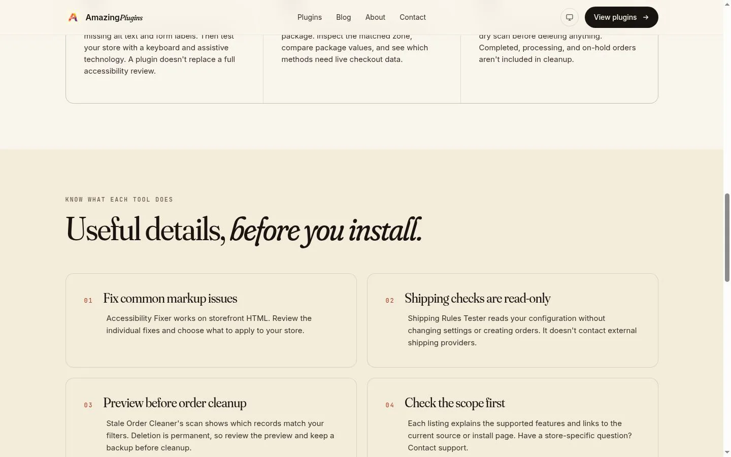 AmazingPlugins screenshot
