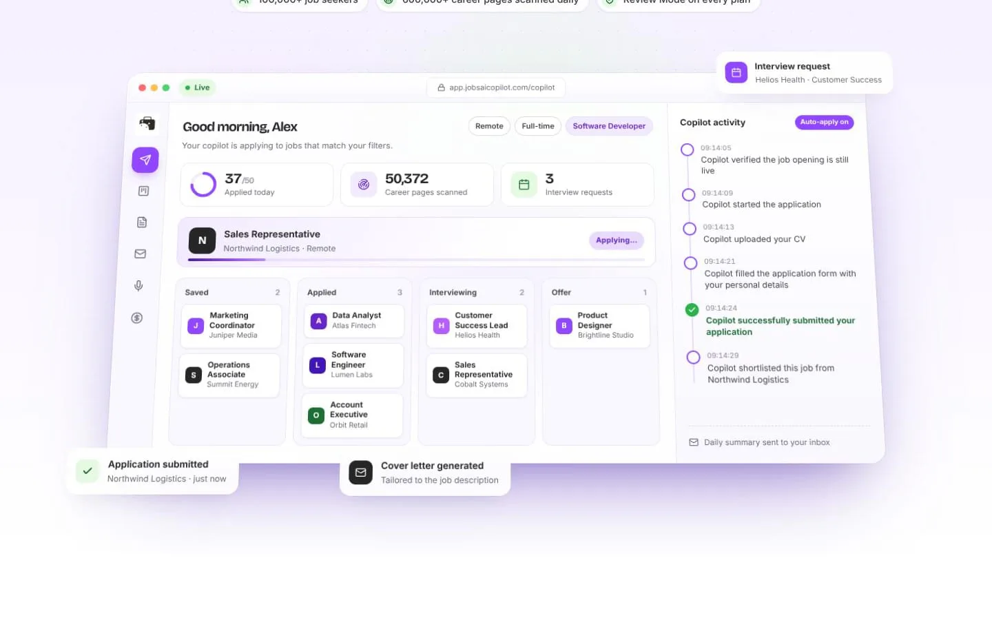 JobsAICopilot screenshot