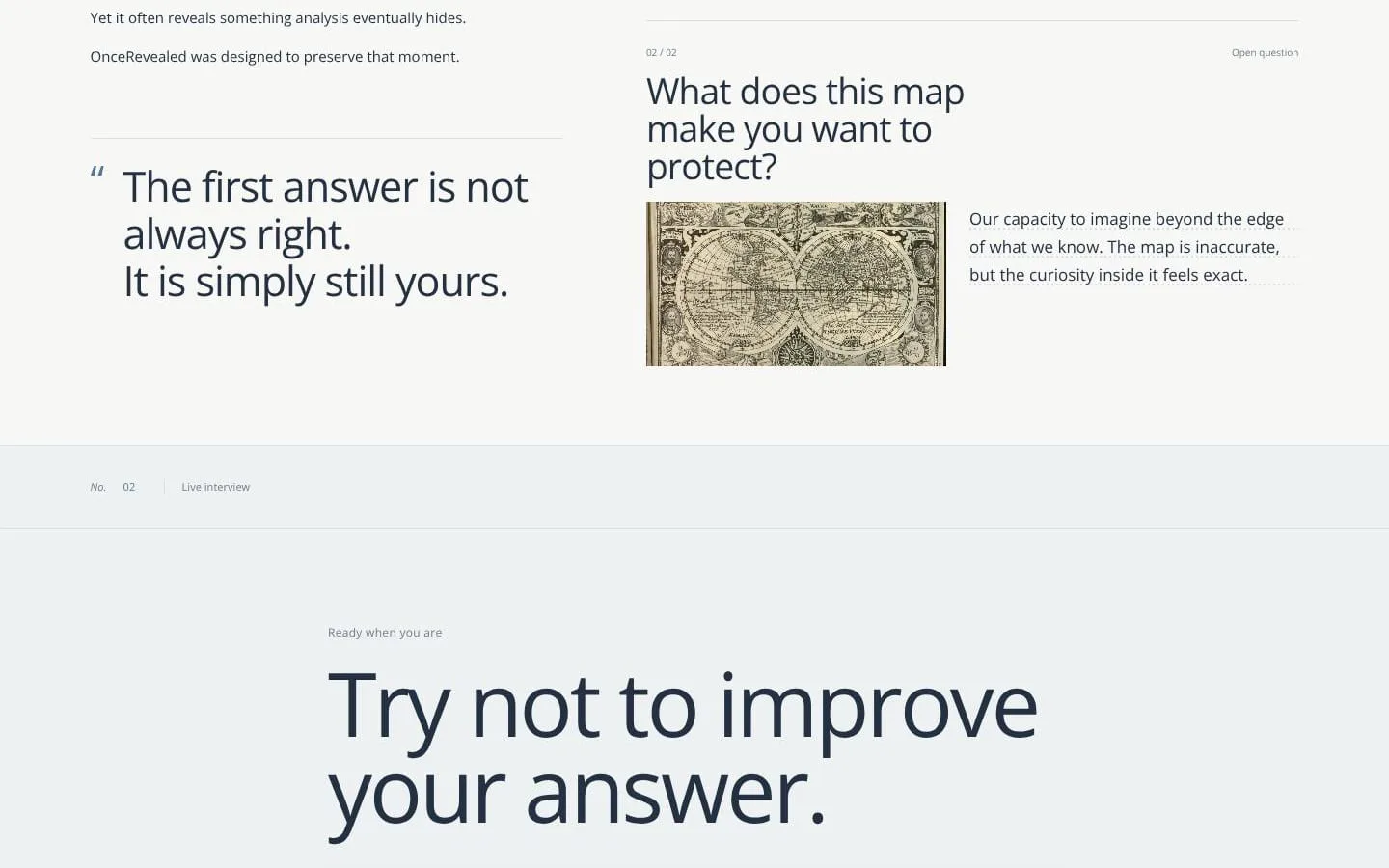 OnceRevealed screenshot