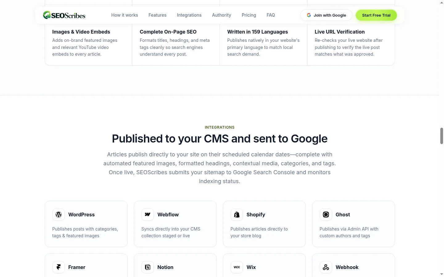 SEOScribes screenshot