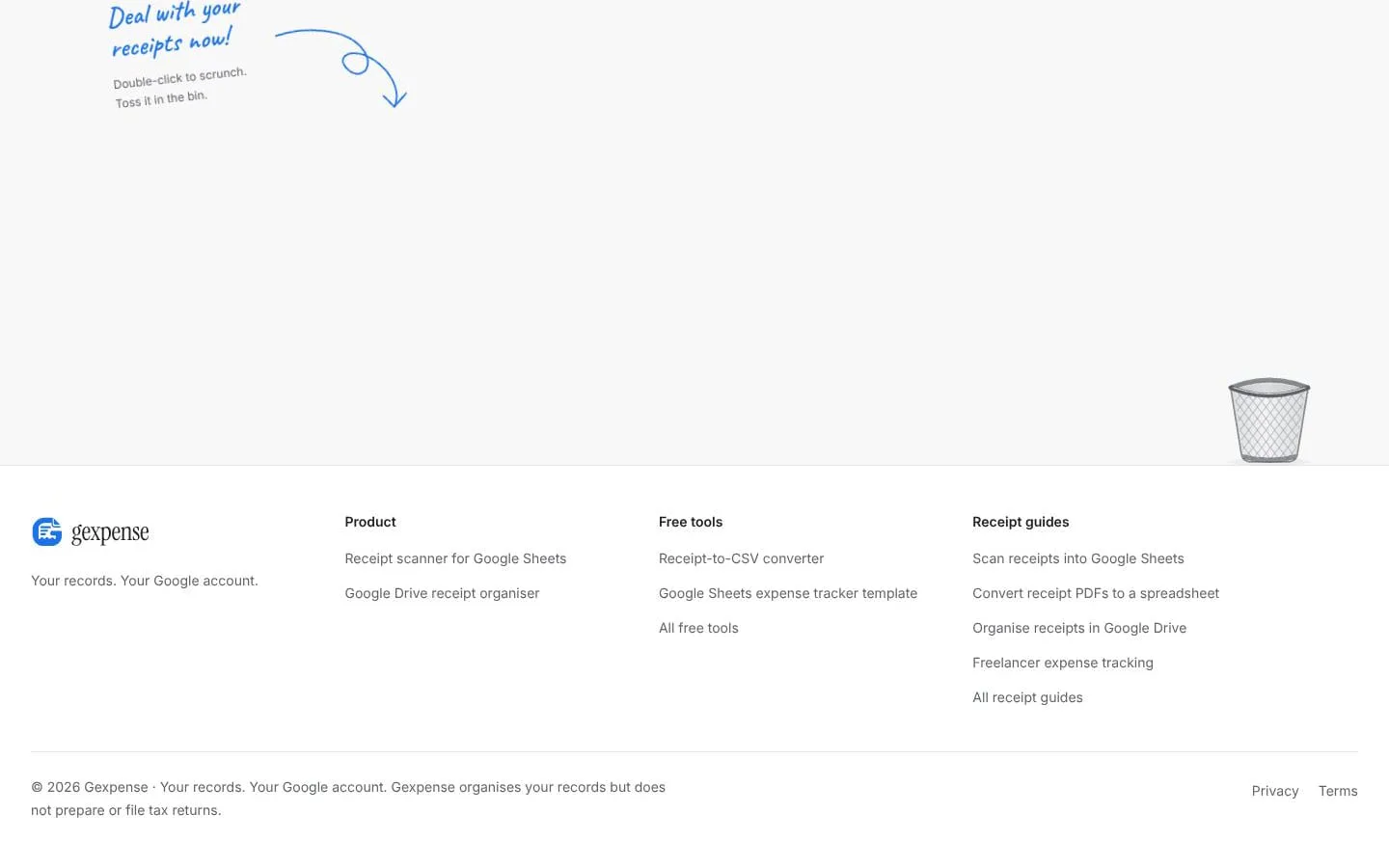 Gexpense screenshot