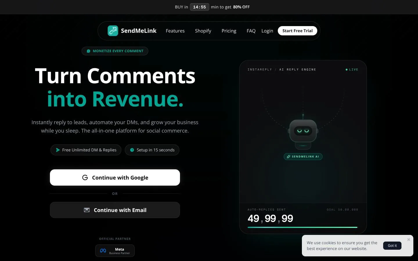SendMeLink screenshot