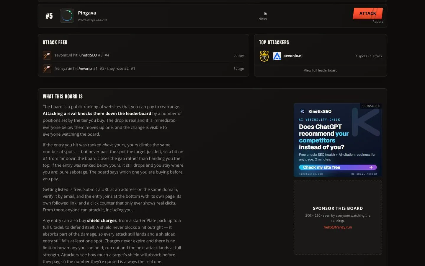Frenzy screenshot