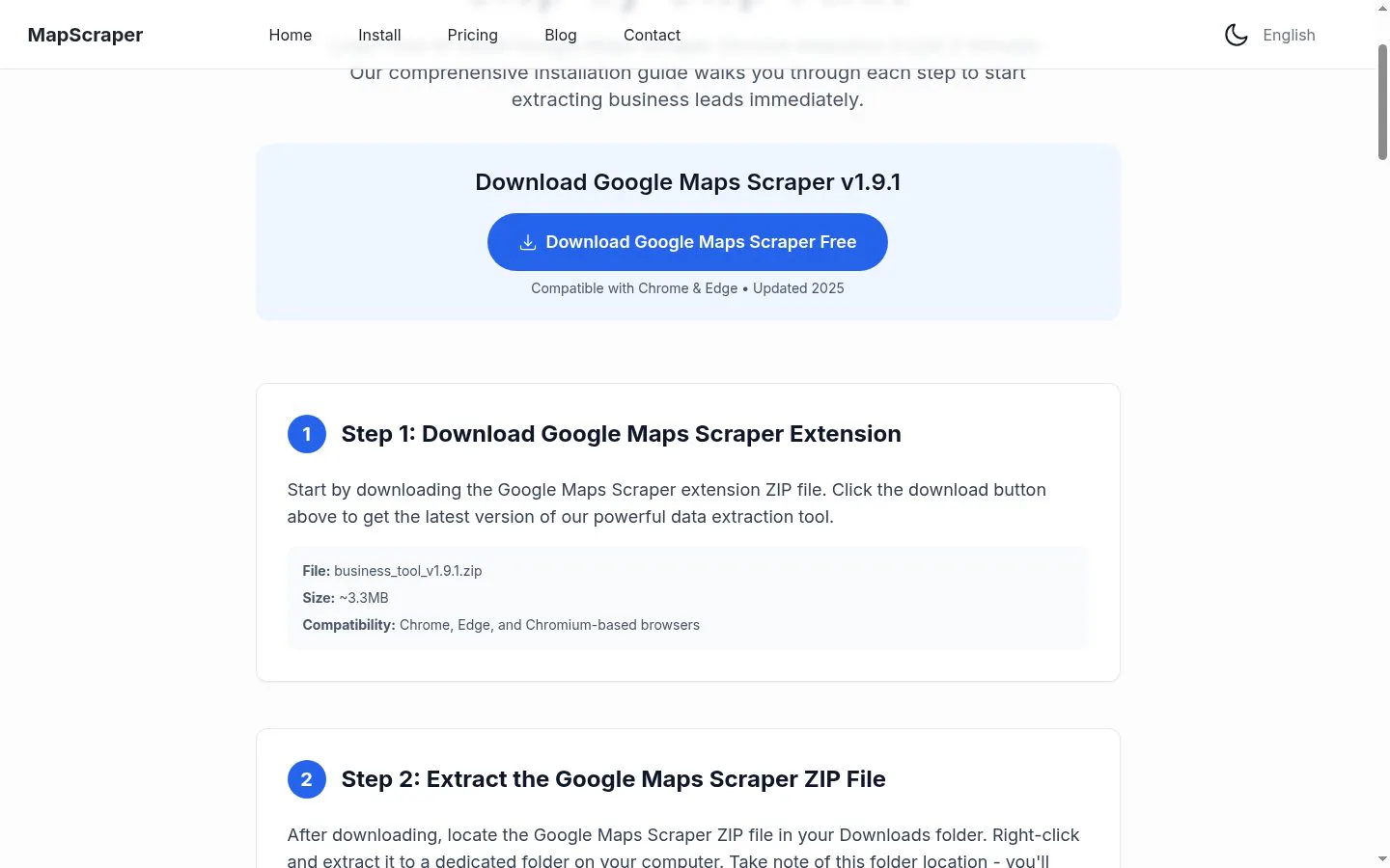 Google Maps Scraper screenshot