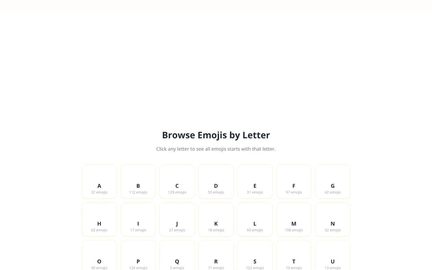 Emoji Start With a Letter screenshot