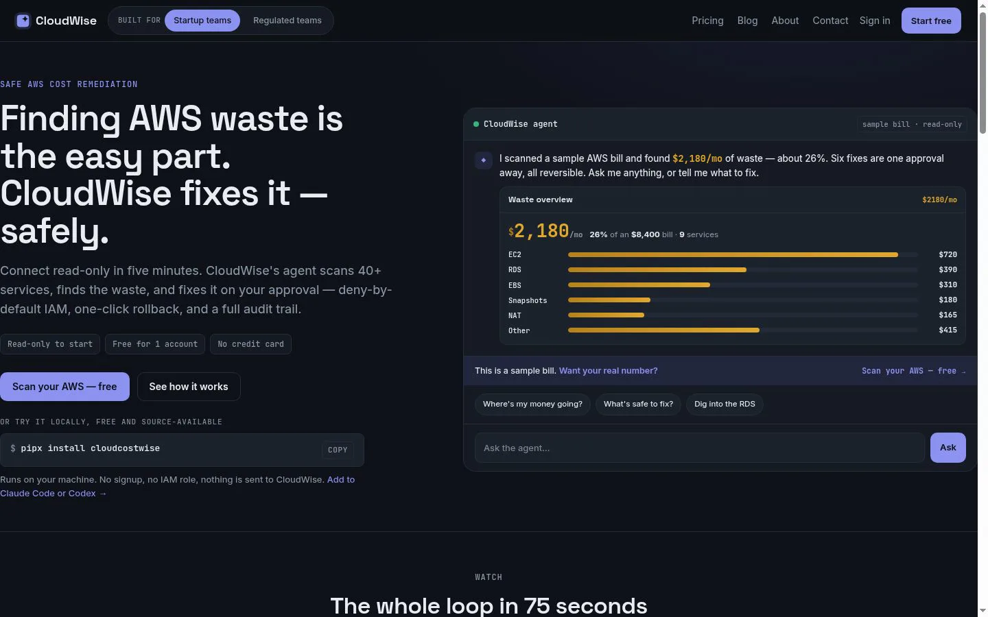 CloudWise screenshot