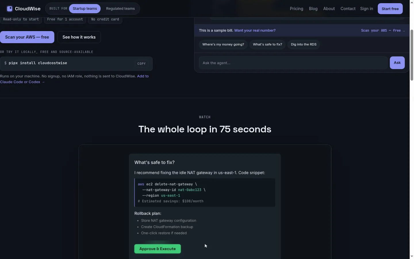 CloudWise screenshot